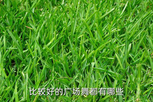 比较好的广场舞都有哪些