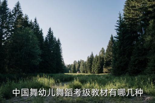 中国舞幼儿舞蹈考级教材有哪几种