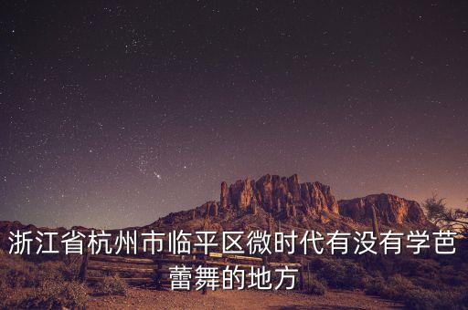 浙江省杭州市临平区微时代有没有学芭蕾舞的地方
