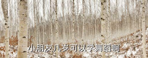 少儿舞蹈多大可以学，小朋友几岁可以学舞蹈啊