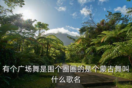 有个广场舞是围个圈圈的是个蒙古舞叫什么歌名