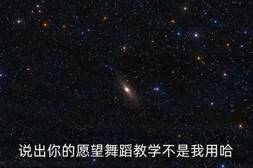 说出你的愿望舞蹈教学不是我用哈