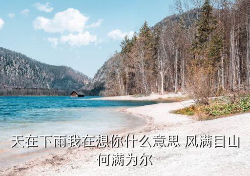 天在下雨我在想你什么意思 风满目山何满为尔