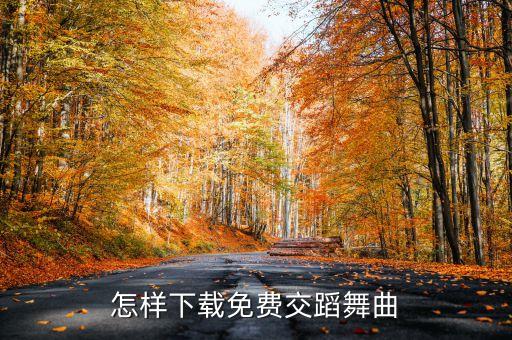 怎样下载免费交蹈舞曲