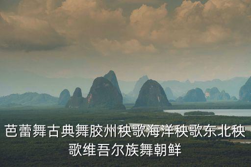 芭蕾舞古典舞胶州秧歌海洋秧歌东北秧歌维吾尔族舞朝鲜