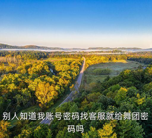 别人知道我账号密码找客服就给舞团密码吗