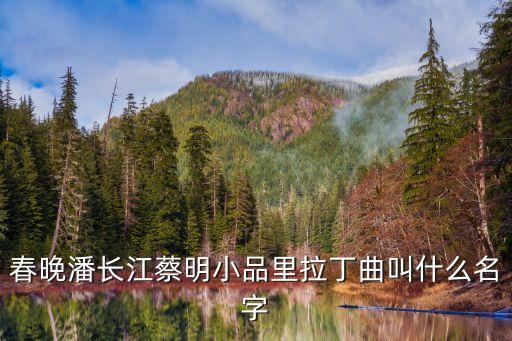 猴哥恰恰是什么歌，春晚潘长江蔡明小品里拉丁曲叫什么名字