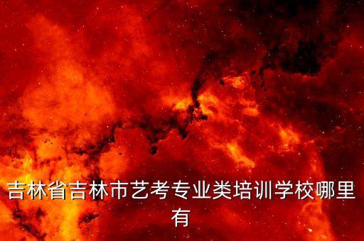 吉林省吉林市艺考专业类培训学校哪里有