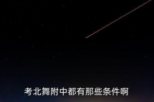 考北舞附中都有那些条件啊