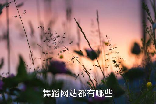 舞蹈网站都有哪些