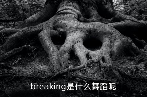 竞技舞蹈是什么意思，什么是breaking