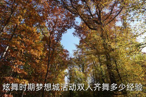 等你三千年广场舞多少步，炫舞时期梦想城活动双人齐舞多少经验