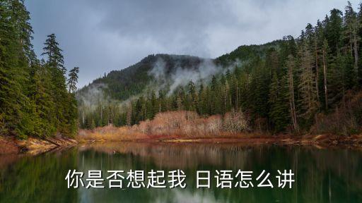 你是否想起我 日语怎么讲