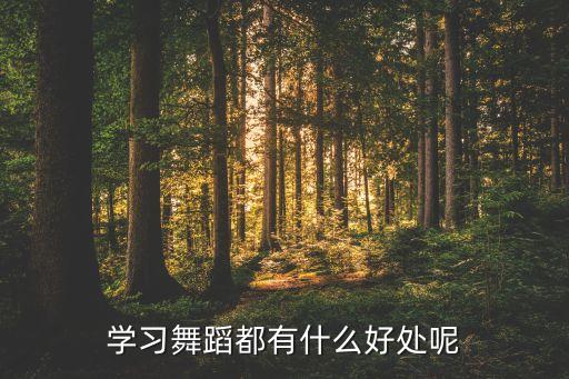 学跳舞先学什么好处，学习舞蹈的好处有哪些