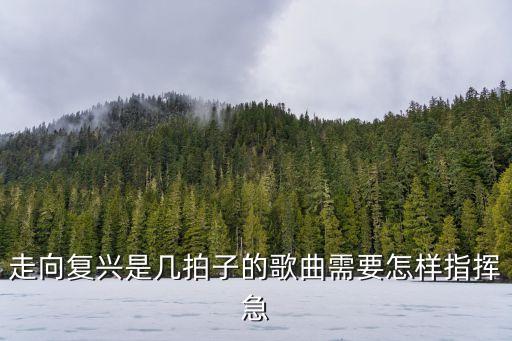 走向复兴是几拍子的歌曲需要怎样指挥急