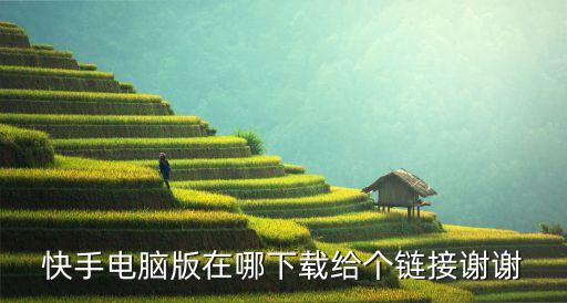 快手电脑版在哪下载给个链接谢谢