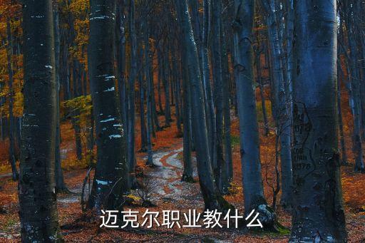 迈克尔职业教什么