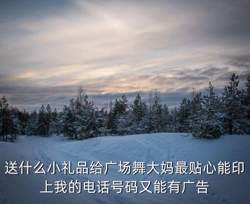 送什么小礼品给广场舞大妈最贴心能印上我的电话号码又能有广告