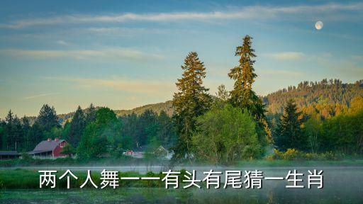 两个人舞一一有头有尾猜一生肖