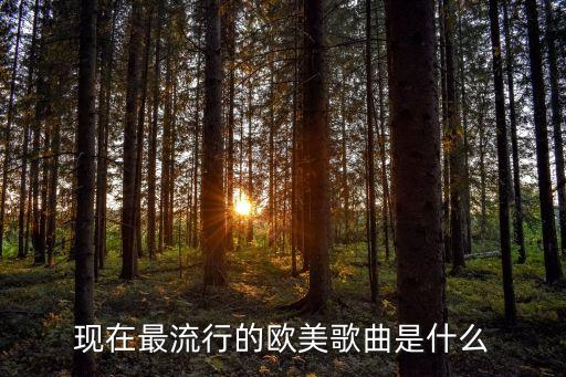 现在最流行的欧美歌曲是什么