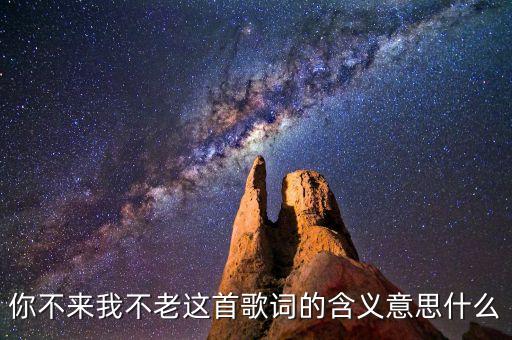 你不来 我不老 主题歌是什么，你不来我不老铃声那里可以下载