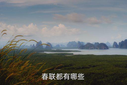 春联都有哪些