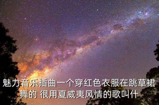 魅力音乐插曲一个穿红色衣服在跳草裙舞的 很用夏威夷风情的歌叫什