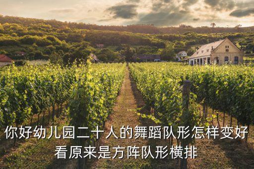你好幼儿园二十人的舞蹈队形怎样变好看原来是方阵队形横排