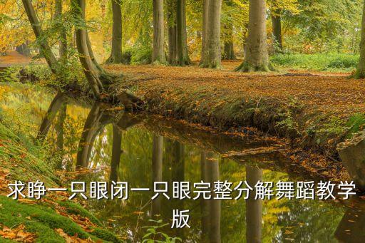 求睁一只眼闭一只眼完整分解舞蹈教学版