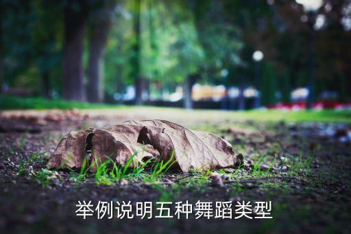 跳舞分为，举例说明五种舞蹈类型