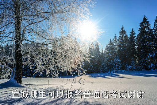 宣城普通话报名2023，普通话考试如何报名