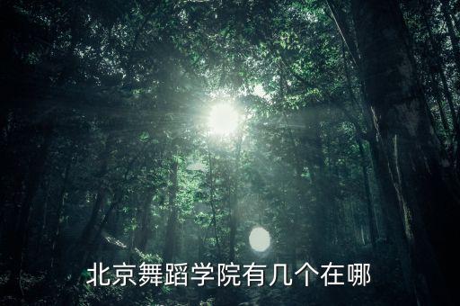 北京有哪些舞蹈学校，北京的舞蹈学校或体校有哪些