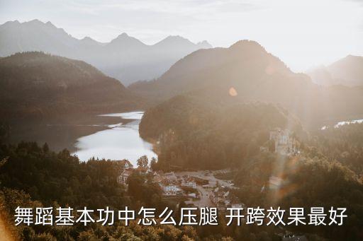 舞蹈基本功中怎么压腿 开跨效果最好