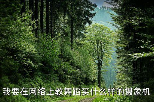我要在网络上教舞蹈买什么样的摄象机