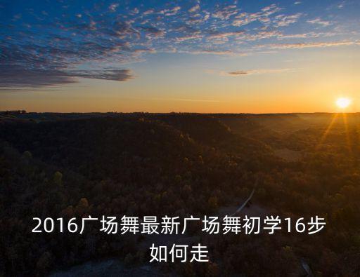 2016广场舞最新广场舞初学16步如何走