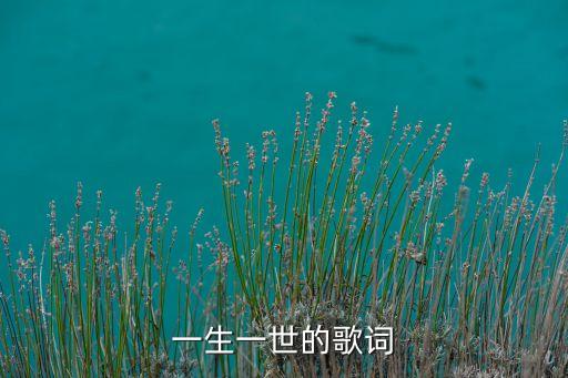 一生一世的歌词