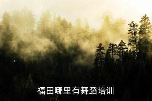 福田哪里有舞蹈培训