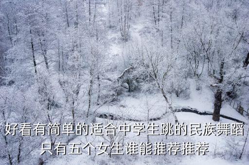 好看简单的舞蹈视频，好看有简单的适合中学生跳的民族舞蹈只有五个女生谁能推荐推荐
