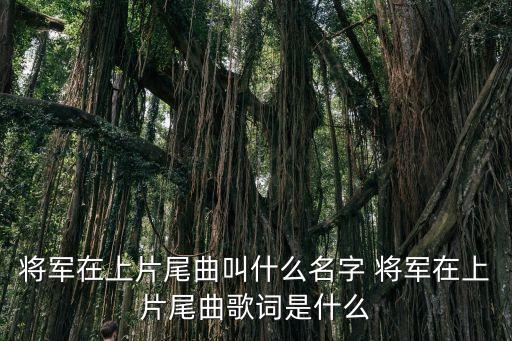 将军在上片尾曲叫什么名字 将军在上片尾曲歌词是什么