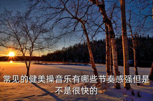 常见的健美操音乐有哪些节奏感强但是不是很快的