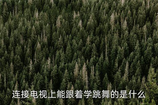 连接电视上能跟着学跳舞的是什么