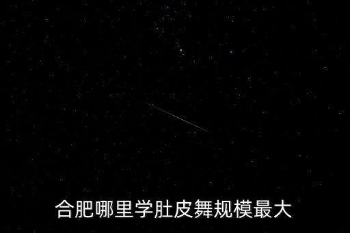合肥哪里学肚皮舞规模最大