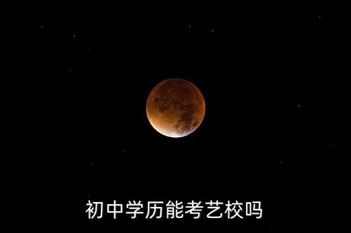 初中学历能考艺校吗