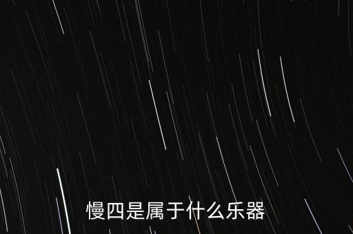 慢四是属于什么乐器