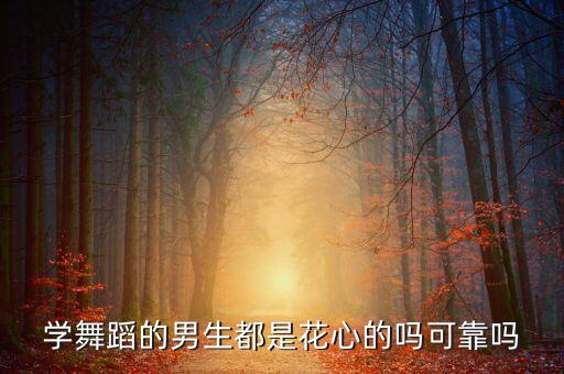 学舞蹈的男生都是花心的吗可靠吗