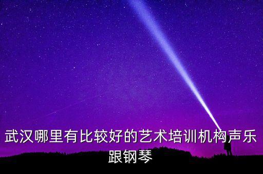 武汉哪里有比较好的艺术培训机构声乐跟钢琴