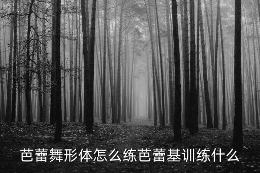 芭蕾舞怎么教，芭蕾舞形体怎么练芭蕾基训练什么