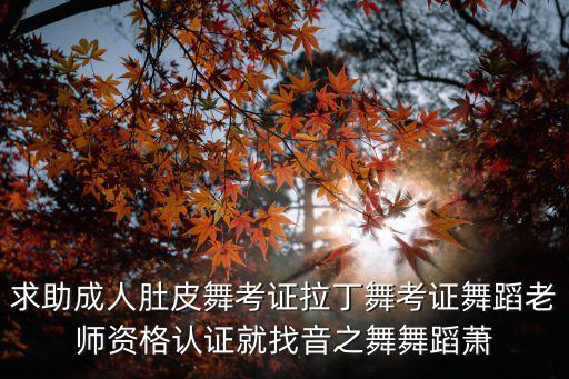 求助成人肚皮舞考证拉丁舞考证舞蹈老师资格认证就找音之舞舞蹈萧
