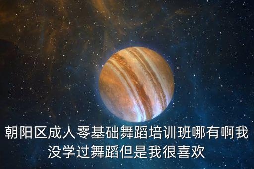 朝阳区成人零基础舞蹈培训班哪有啊我没学过舞蹈但是我很喜欢