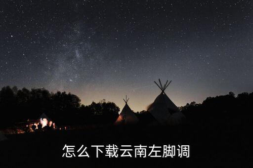 怎么下载云南左脚调